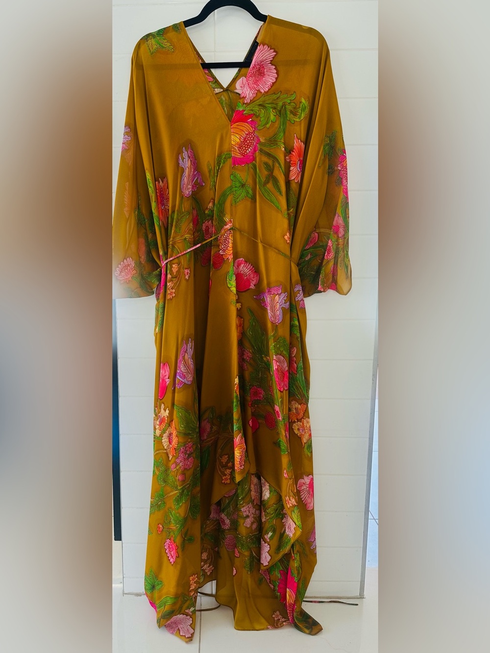 ZW Zara Oversized Floral Boho Kaftan Dress NWOT - Picture 9 of 9